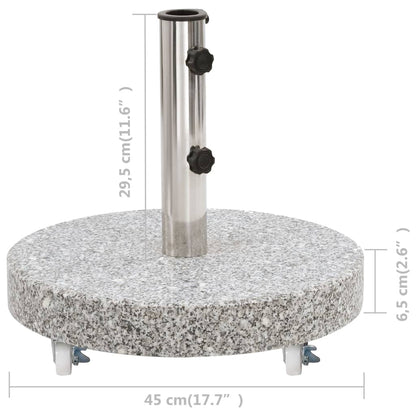 Parasol Base Granite 30 kg Round Grey