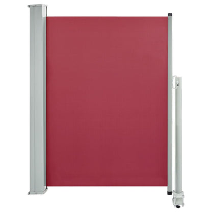 Patio Retractable Side Awning 100x300 cm Red