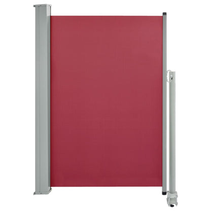 Patio Retractable Side Awning 120x300 cm Red