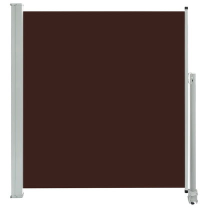 Patio Retractable Side Awning 140 x 300 cm Brown