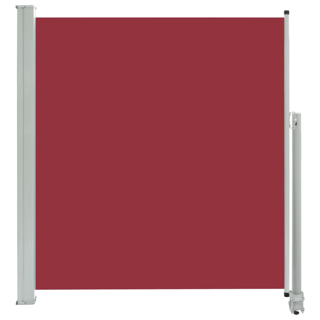 Patio Retractable Side Awning 140 x 300 cm Red