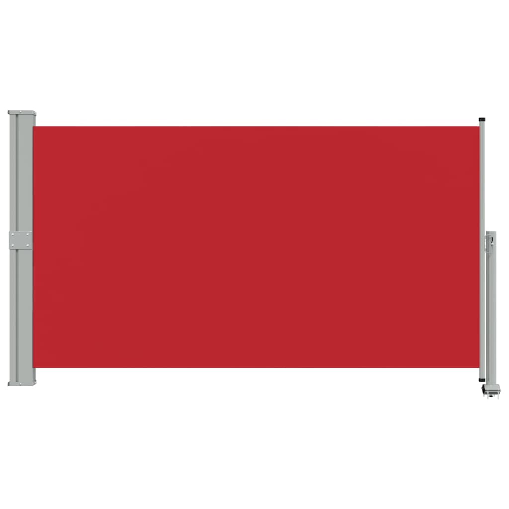 Patio Retractable Side Awning 140 x 300 cm Red