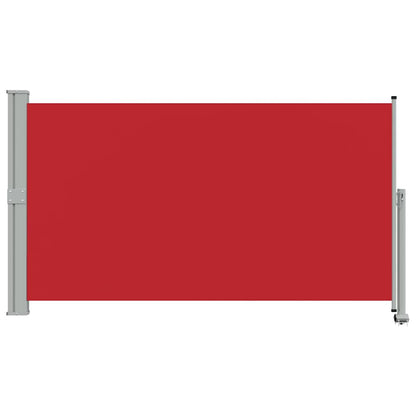 Patio Retractable Side Awning 140 x 300 cm Red