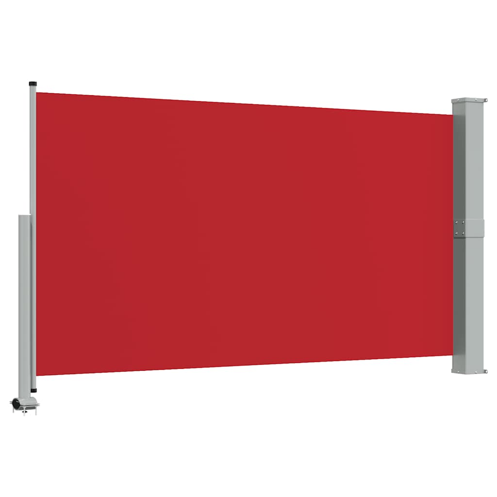 Patio Retractable Side Awning 140 x 300 cm Red