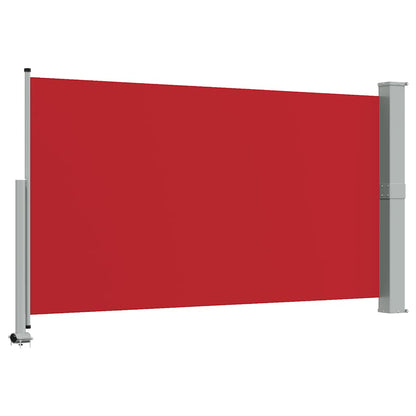Patio Retractable Side Awning 140 x 300 cm Red
