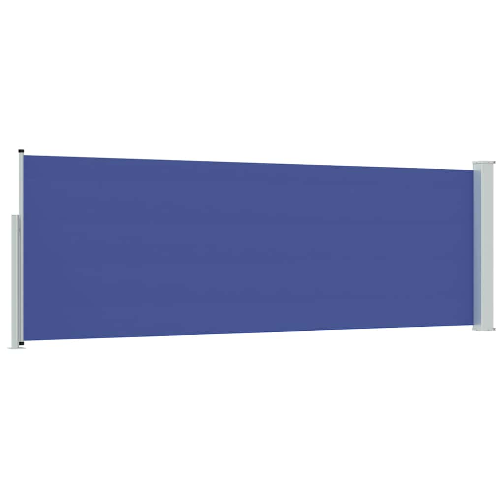 Patio Retractable Side Awning 100x300 cm Blue