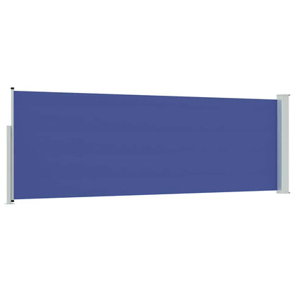 Patio Retractable Side Awning 100x300 cm Blue