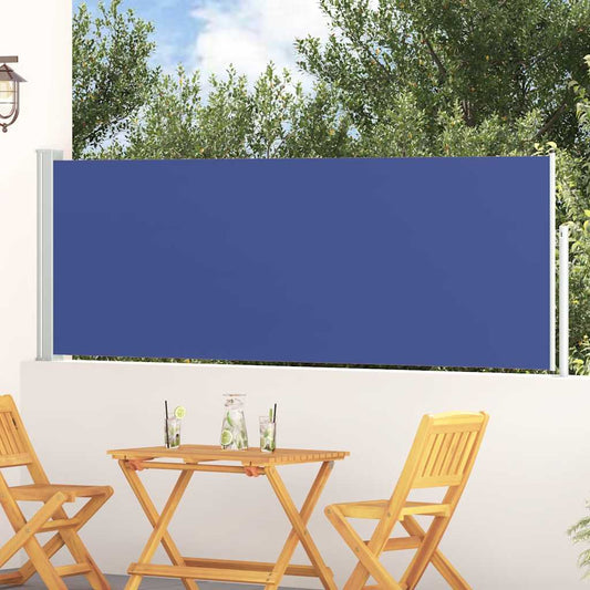 Patio Retractable Side Awning 100x300 cm Blue