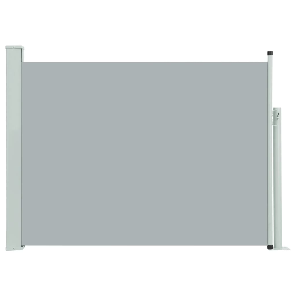 Patio Retractable Side Awning 100x500 cm Grey