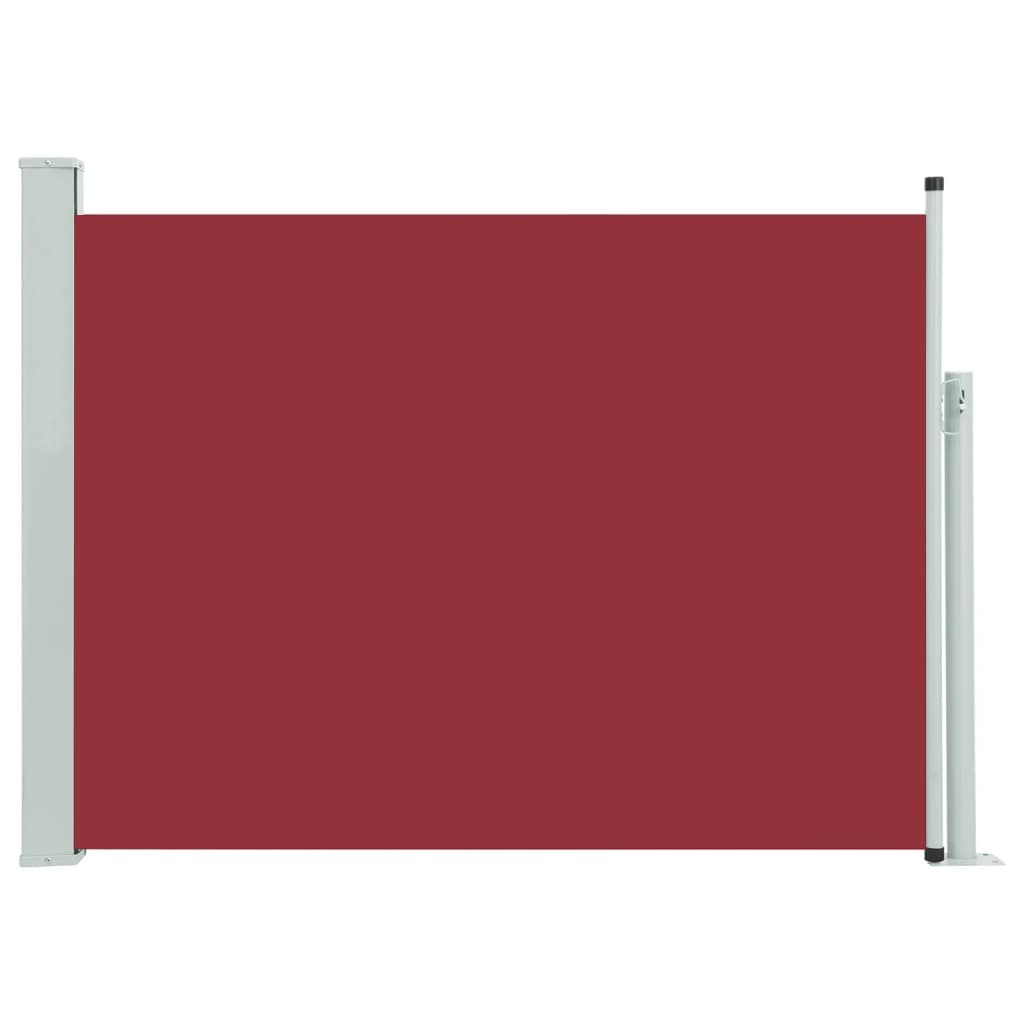 Patio Retractable Side Awning 120x500 cm Red