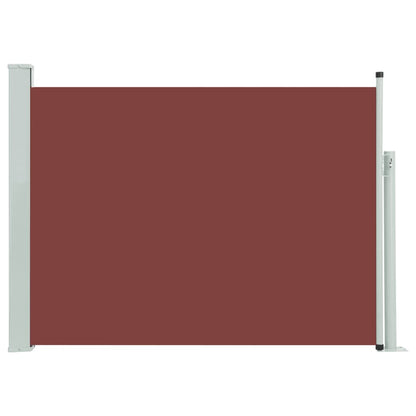 Patio Retractable Side Awning 120x500 cm Brown