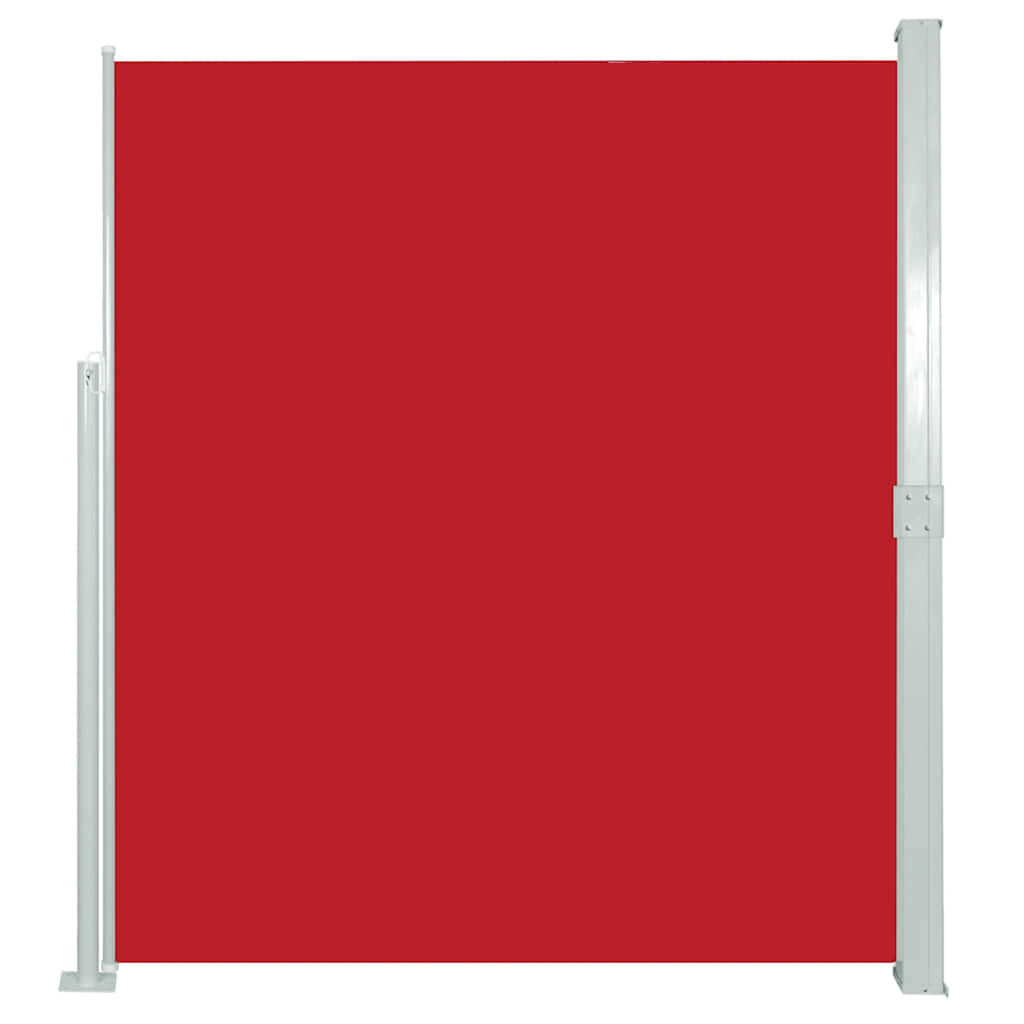 Patio Retractable Side Awning 140x500 cm Red