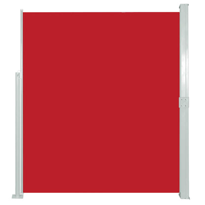 Patio Retractable Side Awning 140x500 cm Red