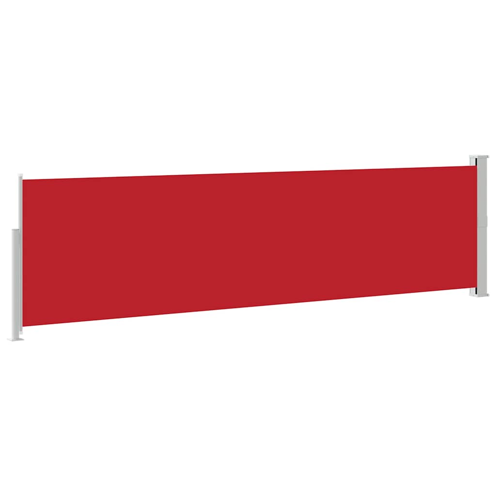 Patio Retractable Side Awning 140x500 cm Red