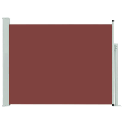 Patio Retractable Side Awning 140x500 cm Brown