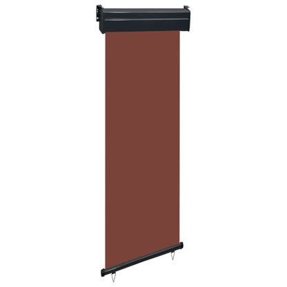 Balcony Side Awning 65x250 cm Brown