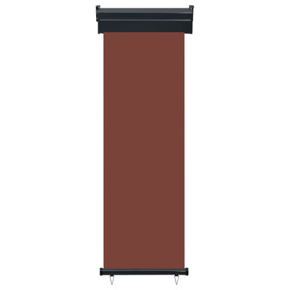 Balcony Side Awning 65x250 cm Brown