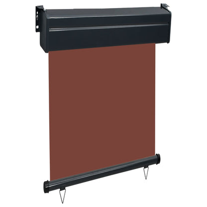 Balcony Side Awning 65x250 cm Brown