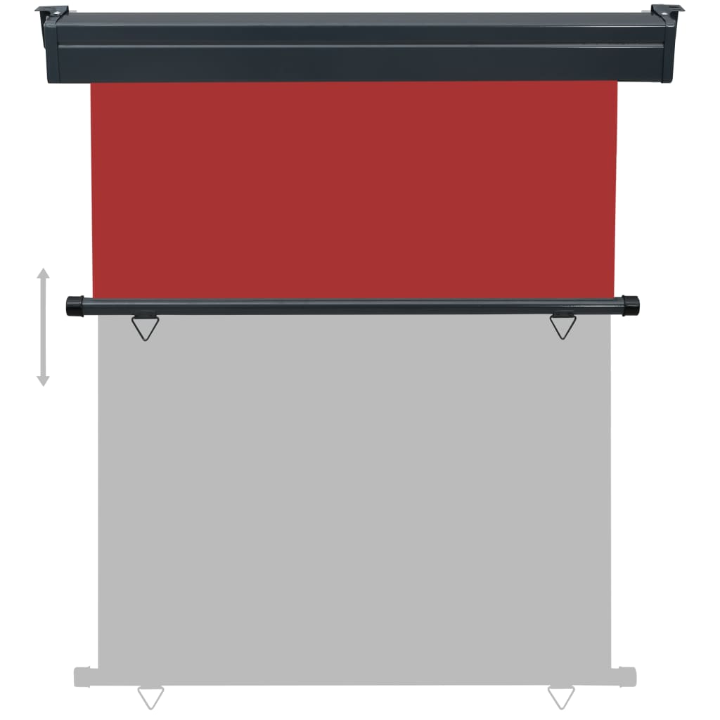 Balcony Side Awning 145x250 cm Red