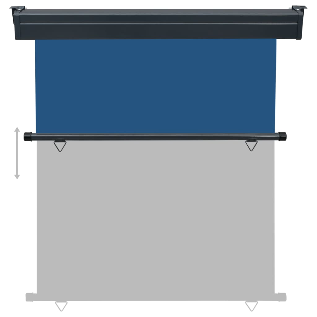 Balcony Side Awning 165x250 cm Blue