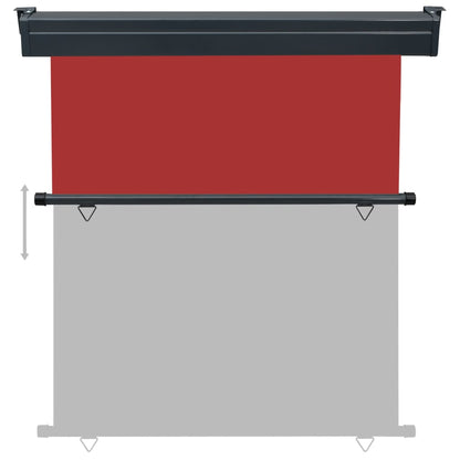 Balcony Side Awning 165x250 cm Red