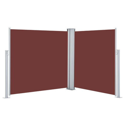 Retractable Side Awning Brown 100x600 cm