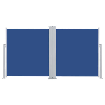 Retractable Side Awning Blue 140x600 cm