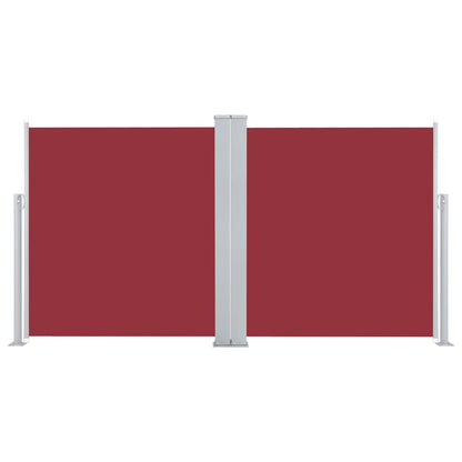 Retractable Side Awning Red 160x600 cm