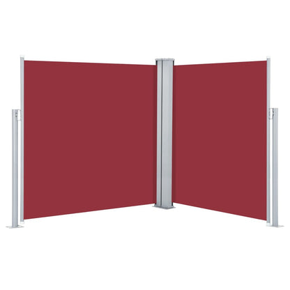 Retractable Side Awning Red 160x600 cm