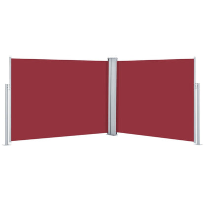 Retractable Side Awning Red 140x1000 cm