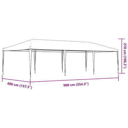 Professional Party Tent 4x9 m Green 90 g/m²