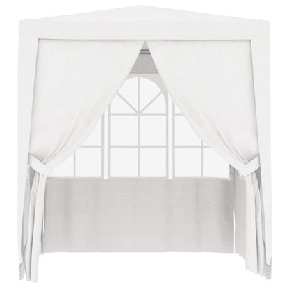 Professional Party Tent with Side Walls 2.5x2.5 m White 90 g/m²