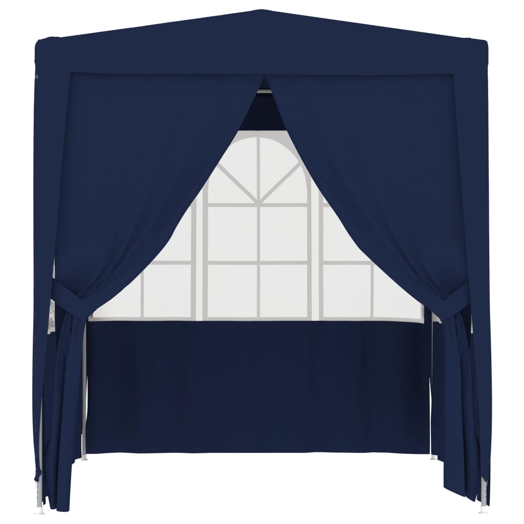 Professional Party Tent with Side Walls 2.5x2.5 m Blue 90 g/m²