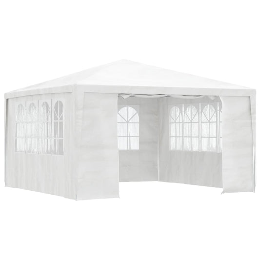 Professional Party Tent with Side Walls 4x4 m White 90 g/m?