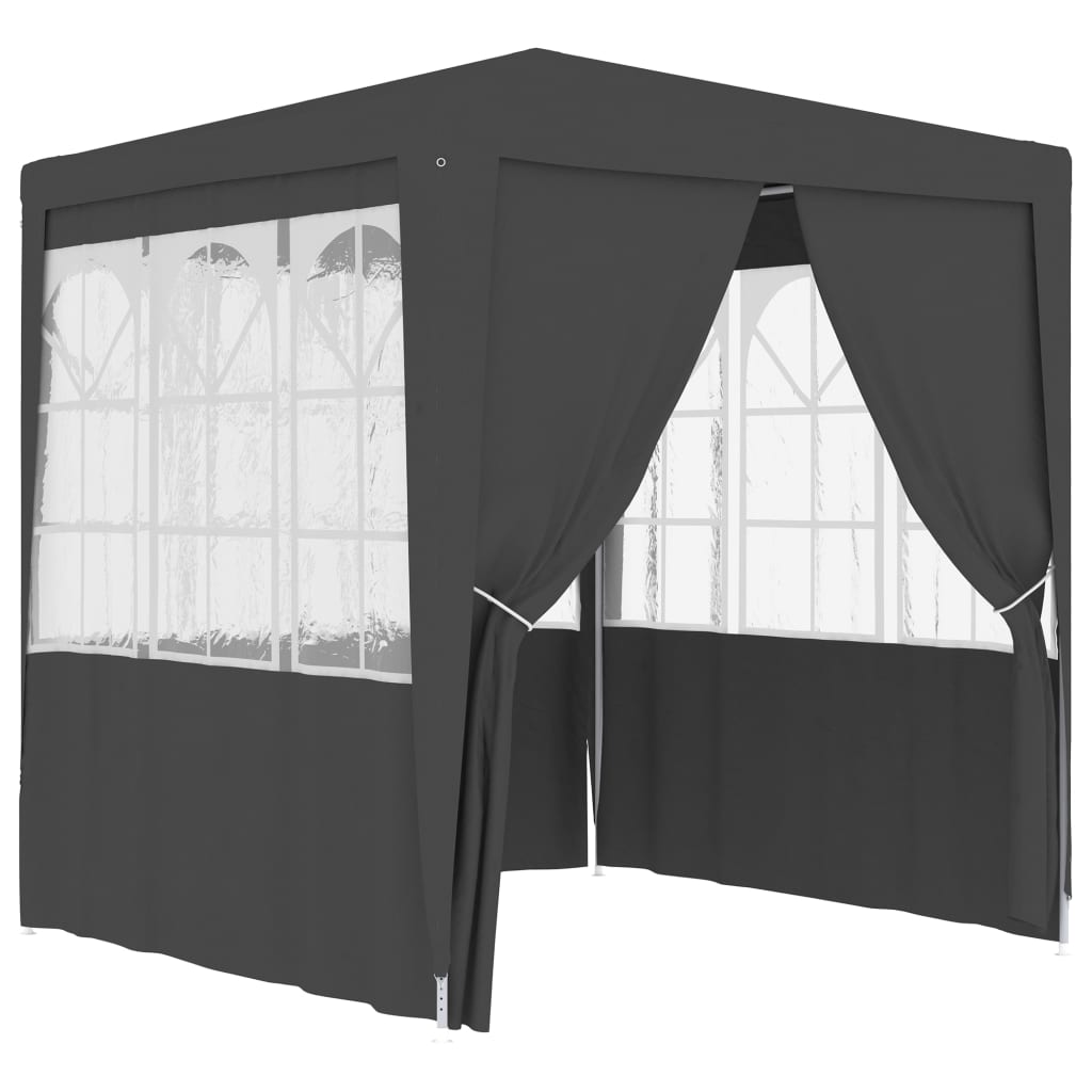 Professional Party Tent with Side Walls 2x2 m Anthracite 90 g/m?