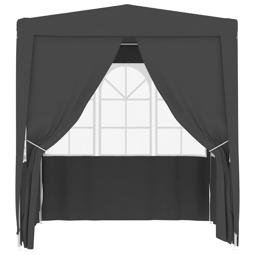 Professional Party Tent with Side Walls 2x2 m Anthracite 90 g/m?