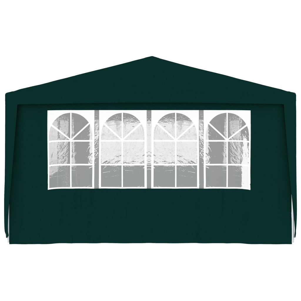 Professional Party Tent with Side Walls 4x9 m Green 90 g/m?