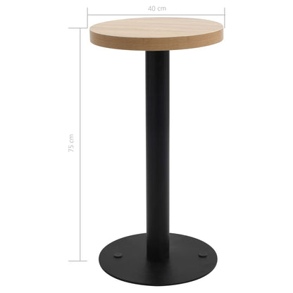 Bistro Table Light Brown 40 cm MDF