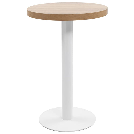 Bistro Table Light Brown 50 cm MDF