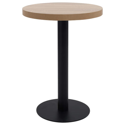 Bistro Table Light Brown 60 cm MDF