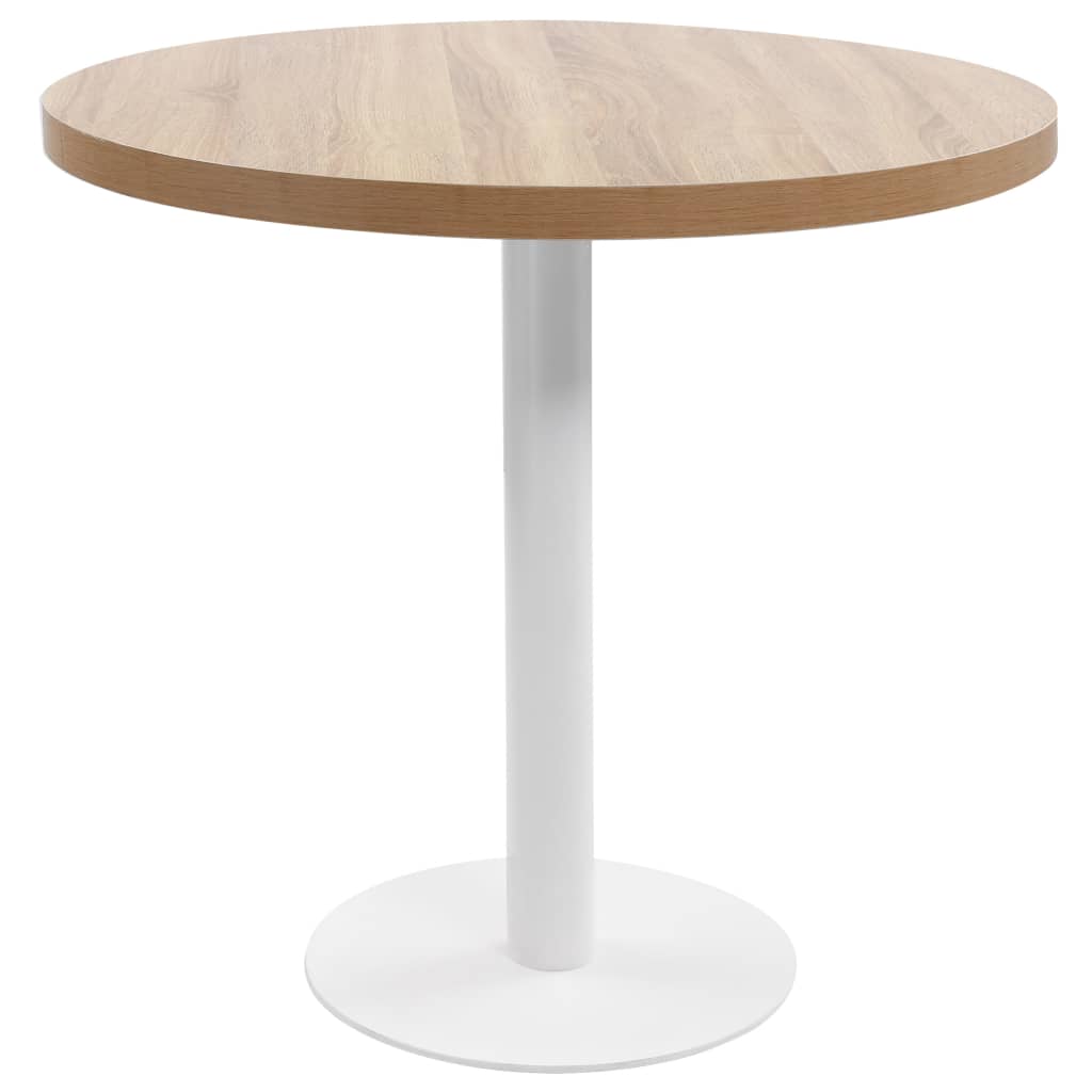 Bistro Table Light Brown 80 cm MDF