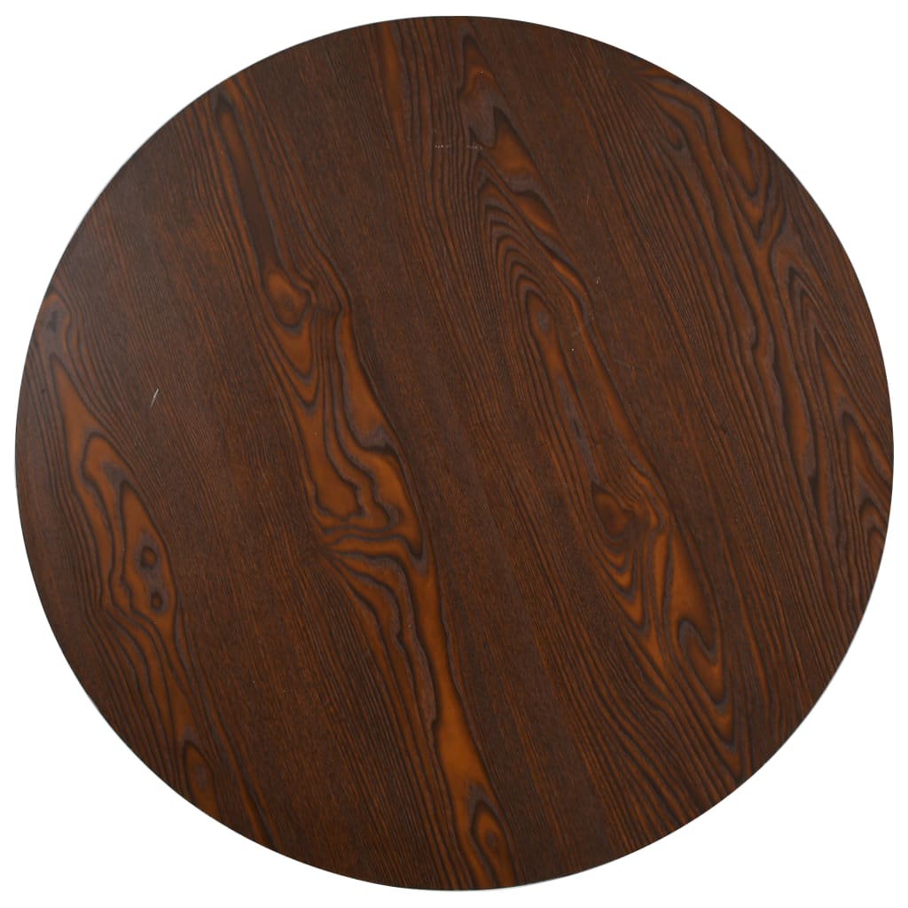 Bistro Table Dark Brown 80 cm MDF