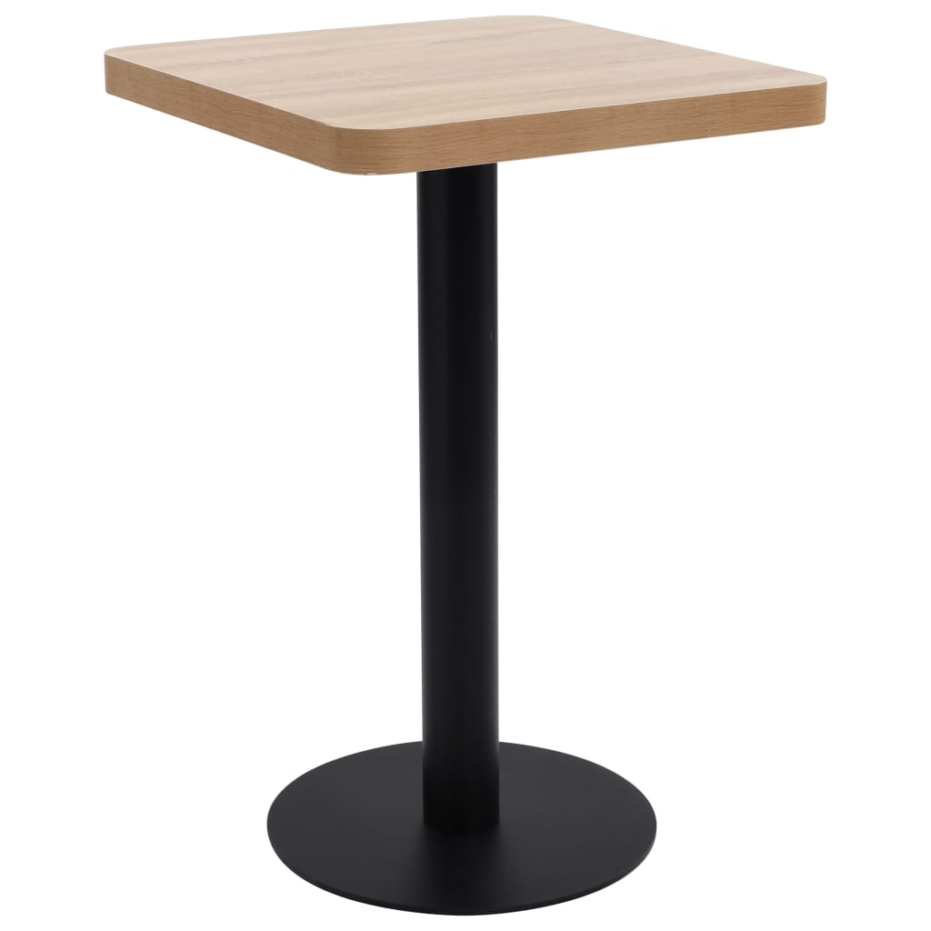 Bistro Table Light Brown 50x50 cm MDF