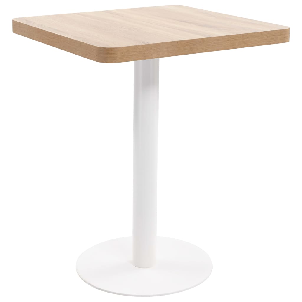 Bistro Table Light Brown 60X60 cm MDF