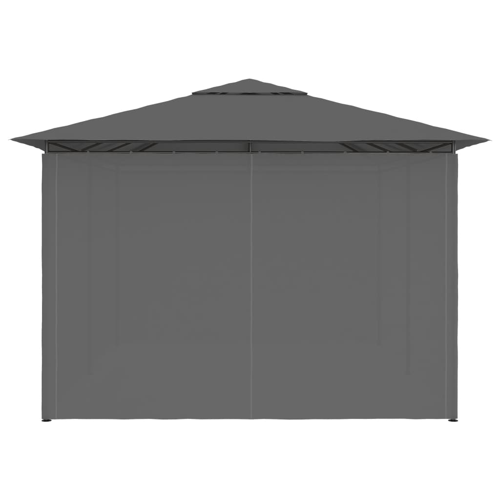 Garden Marquee with Curtains 4x3 m Anthracite