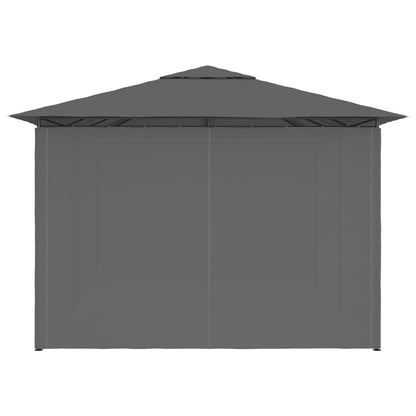 Garden Marquee with Curtains 4x3 m Anthracite