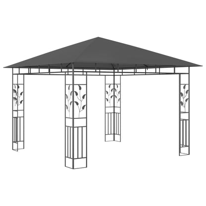 Gazebo with Mosquito Net 3x3x2.73 m Anthracite 180 g/m²