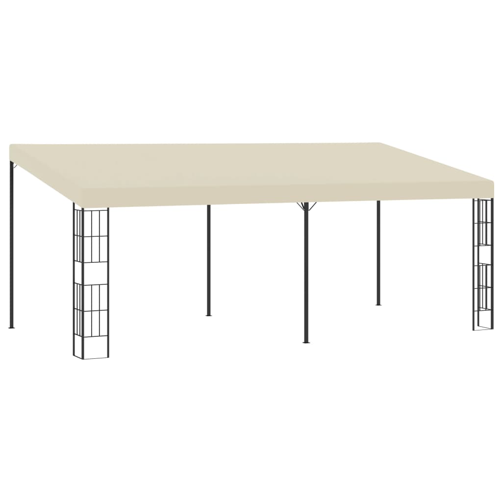 Wall-mounted Gazebo 3x6 m Cream Fabric