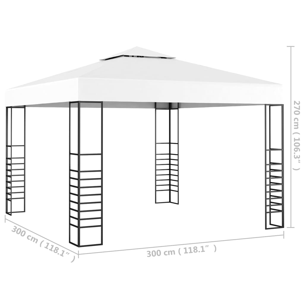 Garden Marquee 3x3 m White