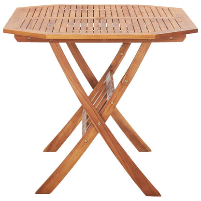 Folding Garden Table 135x85x75 cm Solid Acacia Wood